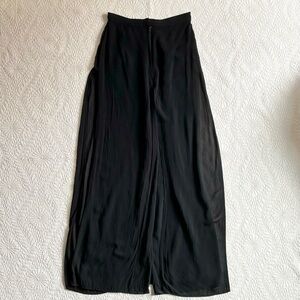 Vintage 90s CACHÉ Tadashi Shoji Black Sheer Panel Pants UK 8 US 4 / 26 Waist